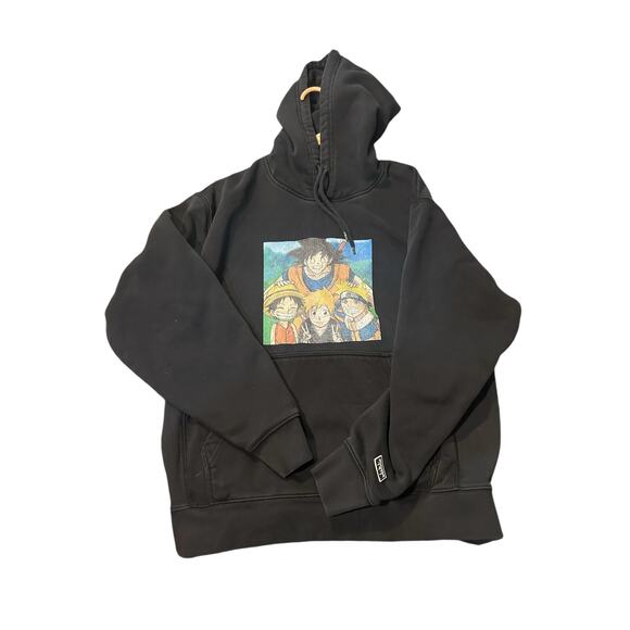 Vintage Dragon Ball Z Hoodie Sweater Adult Med Goku Anime Pro Club Heavyweight - Picture 1 of 7